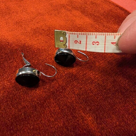 Myka Onyx silver earring - Picture 5 of 7